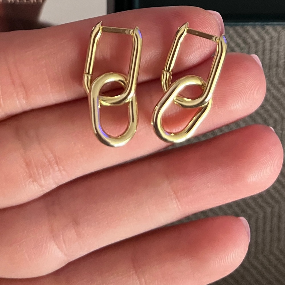 PAVOI 14k Yellow Gold Convertible Link Earrings